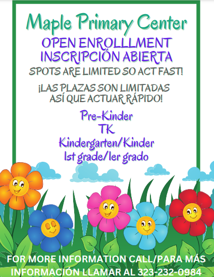 open enrollment flyer